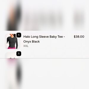 Buffbunny Halo  Baby T Long Sleeve Top - 2xl Black NWT